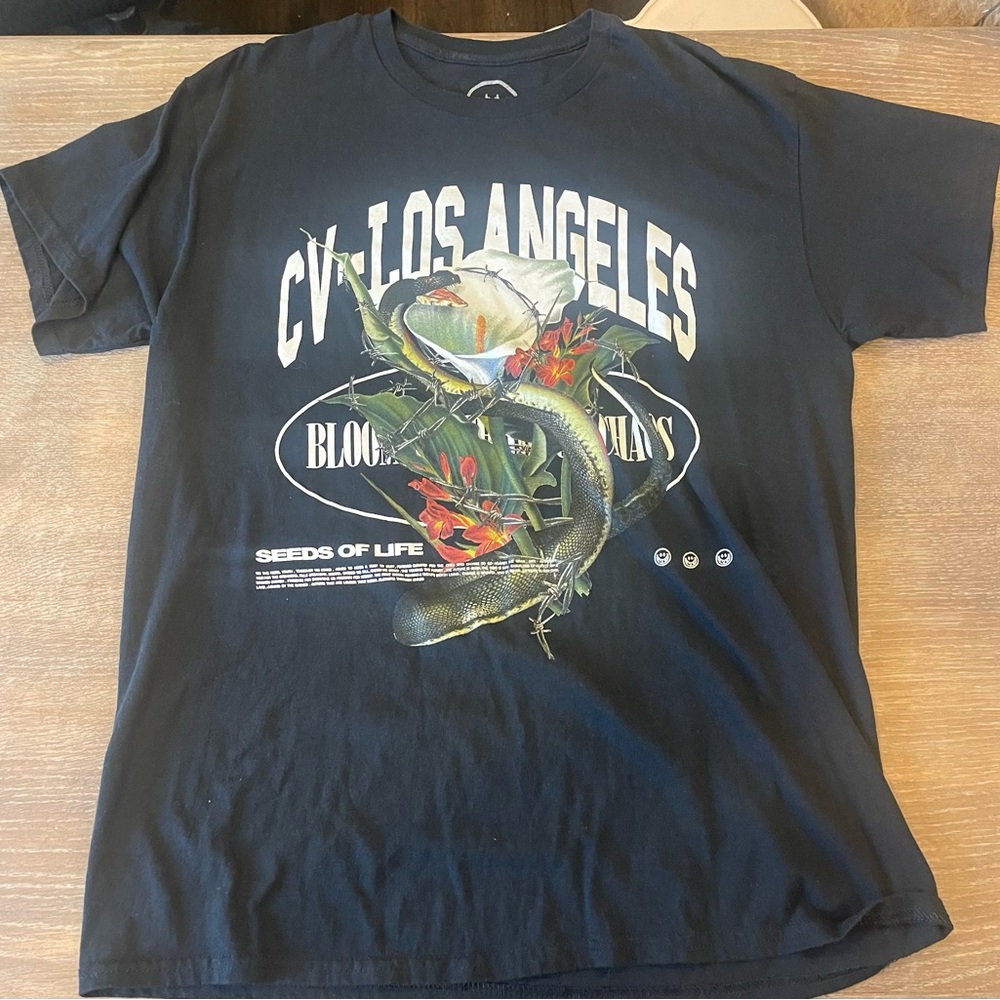 cvla los angeles graphic tee t shirt